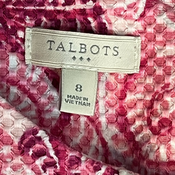 Talbots Pink Seashell w/ appliqué Sundress Dress size 8 - Picture 14 of 14